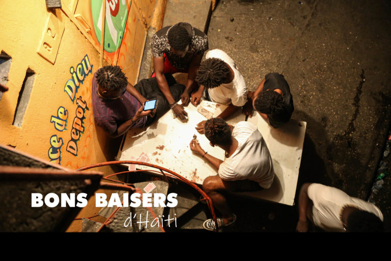 visuel Bons Baisers d'Haïti © Josué Azor, Place du Canapé-Vert, janvier 2020